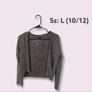 Art class Large (10/12) grey long sleeve cardigan